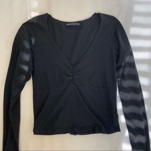 Black Brandy Melville v neck top